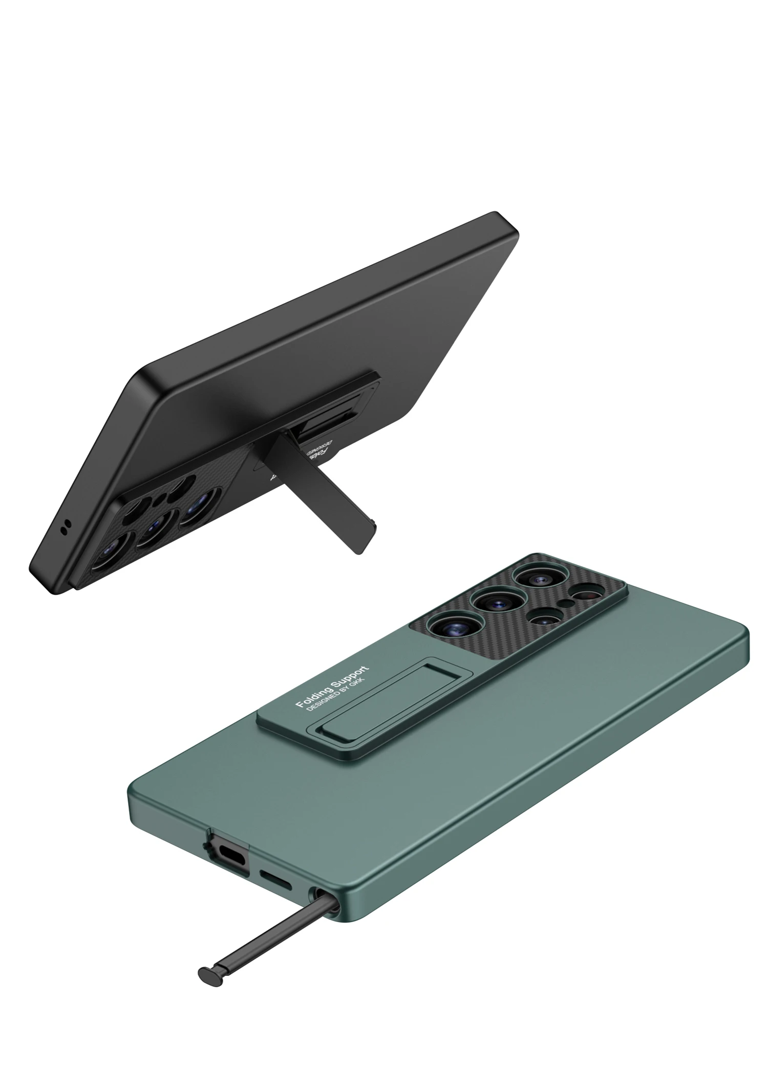 Ultra-thin Armor Holder Case For Samsung Galaxy S25 Ultra Shockproof Protective
