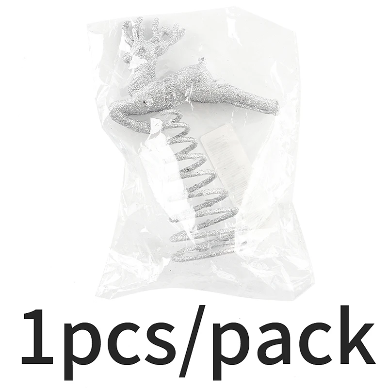 (1Piece/bag) 9.7X14.7Cm Christmas Tree Reindeer Tree Top Decoration Holiday Matching Design Atmosphere Group Joy