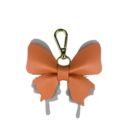 Elegant 3D Leather Butterfly Charm with Detachable Keyring Accessory (Butterfly 16)