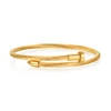 Clssic Stainless Steel Nail Bangle Bracelet for Men Women Punk Style Metal Geometric Rivet Charms Bangle Wrist Jewelry 1