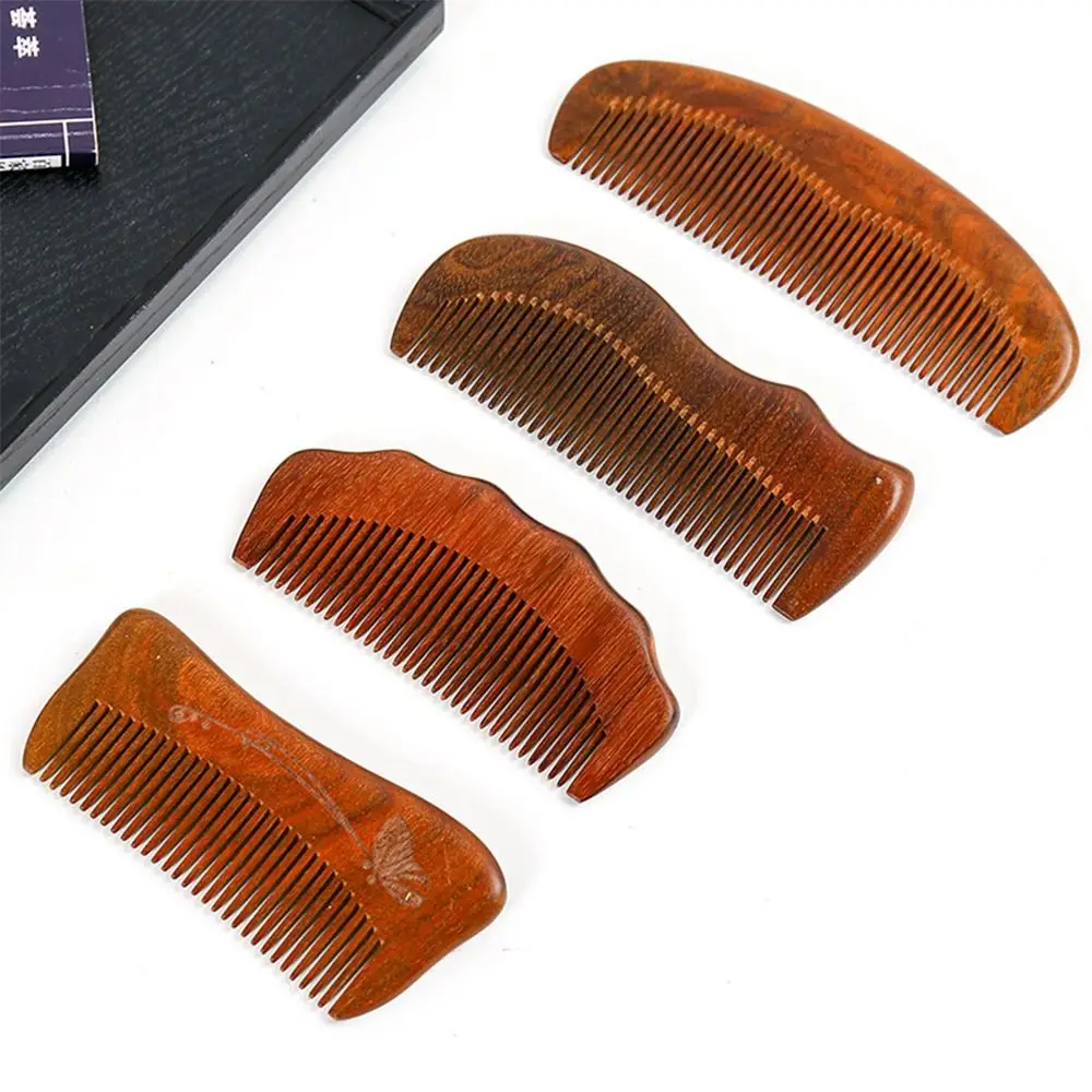 4가지 스타일의 여성 분만 통증 완화를 위한 산호나무 원목 산모 빗, 출산 필수품 선물