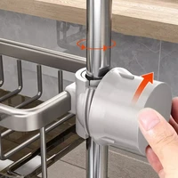 Kitchen Sink Faucet Organizer Shelf Metal Storage Rack Soap Sponge Holder Filter Basket Water Strainer Adjustable Switch Rack 2