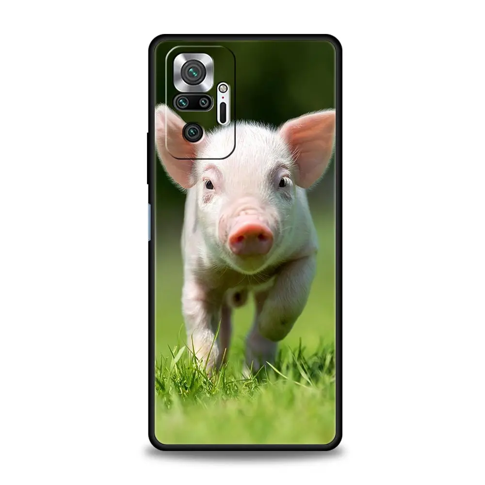 Cute Little Pink Pig Soft TPU Phone Case Cover