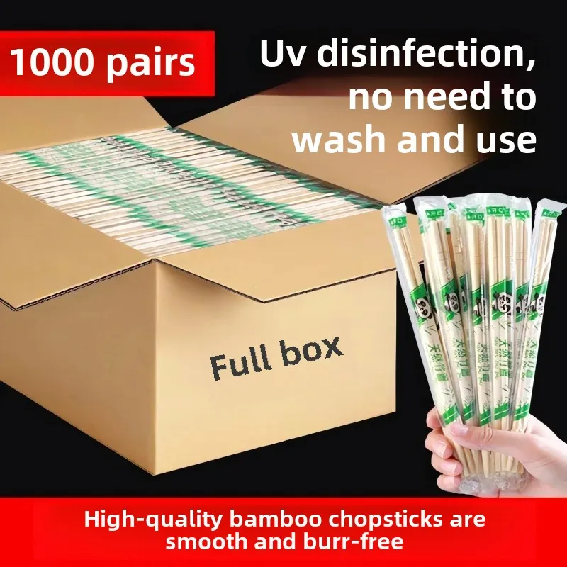 Disposable Chopsticks 10 Pairs Independent Packaging Home Use High Aesthetic Value Goods Bamboo Chopsticks Commercial