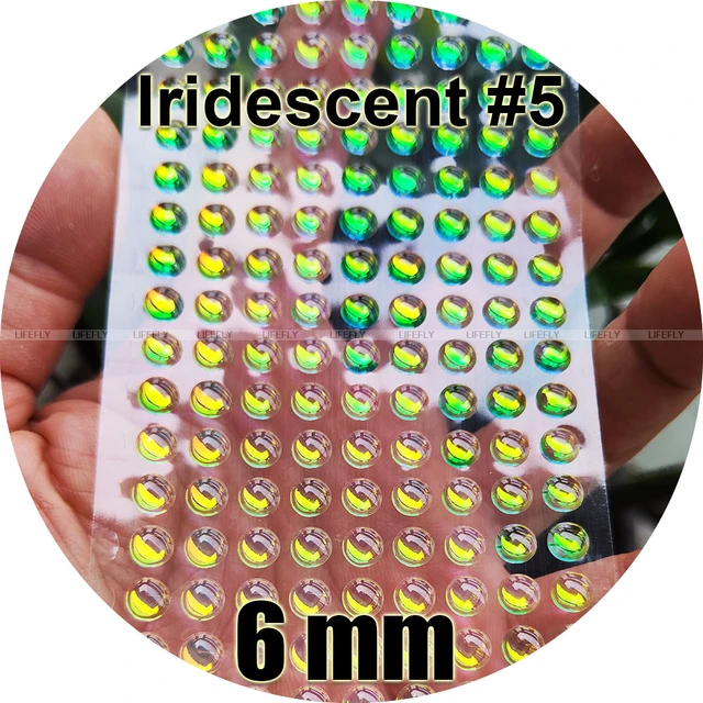 6mm 3D Iridescent #5 / 450 Soft Molded 3D Holographic Fish Eyes, Fly Tying,  Jig, Lure Making, Craft - AliExpress