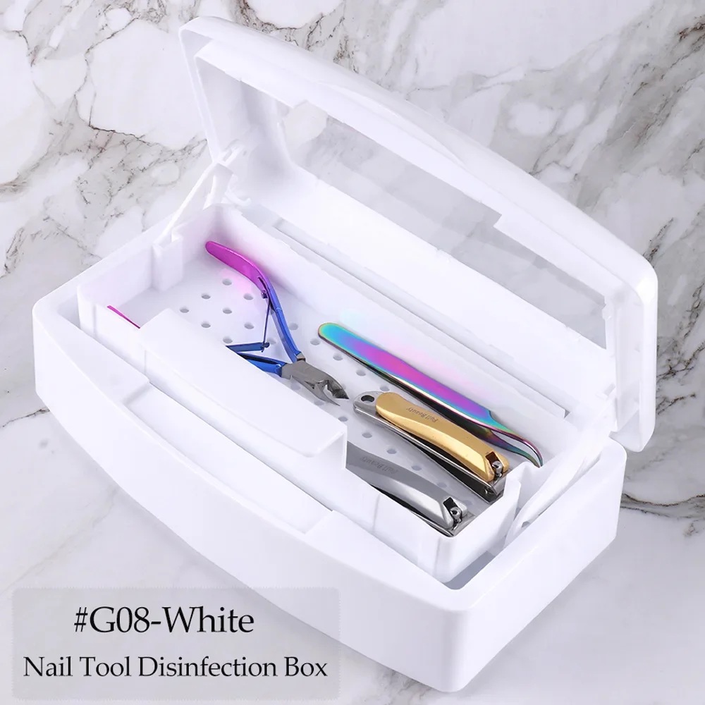 Description Picture 2 of itemNail Sterilizer Tray Disinfection Box Sterilizing Clean Nail Art Salon Manicure Implement Sanitize Tool Equipment Cleaner Tools
