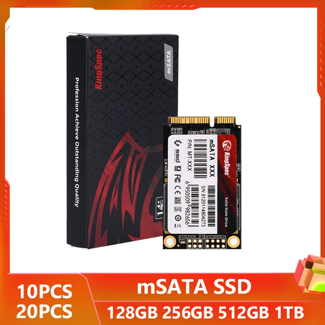 KingSpec 10PCS mSATA SSD 128gb 256gb 512GB mSATA SSD 1TB HDD For Desktop 3x5cm Internal Solid State Hard Drive for Hp Laptop 1