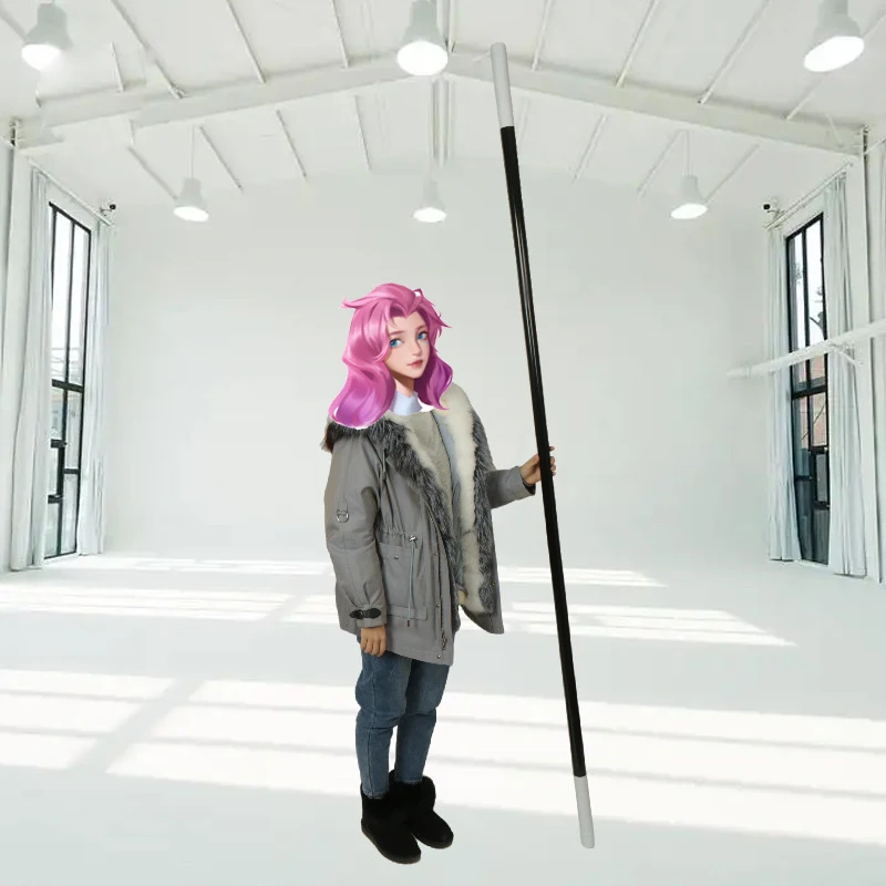 등장 스틱 - 2.5M 마술 트릭 마술사 무대 거리 환상 특수 효과 정신주의 종이 봉지 Magia에서 나타나는 큰 밀짚