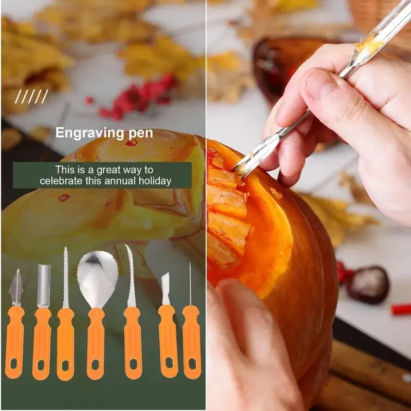 Halloween Pumpkin Carving Set Tools Pumpkin Carving Knife Adults Cutting Supplies Engraving Kitchen Cutting Dropshipping