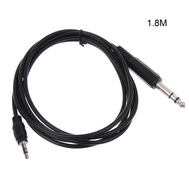 

1/4" 6.35mm TRS Stereo Male to 1/8" 3.5mm Male-Plug Aux Cord for Power Amplifier Drop Shipping