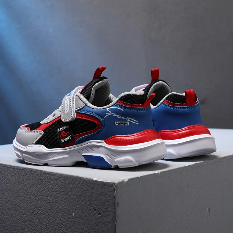 Mode fire sæsoner børnesport Drenge Løbefritid Åndbar udendørs børn Casual Letvægts sneakersko_voghion.com