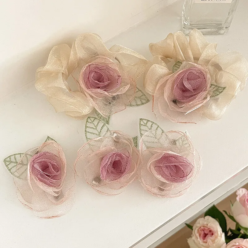 Elegante Kamelie Blume Haar gummis weibliche Senior getrocknete Rose Haarnadel Grab Clip Haar bekleidung Kopf bedeckung Pony Clips Haarnadel Kopf bedeckung