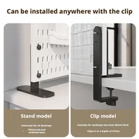 Pegboard Combination Desktop Storage Kit, Vertical and Clip-Type Pegboard Display Panels, Suitable for Home Office Storage 3