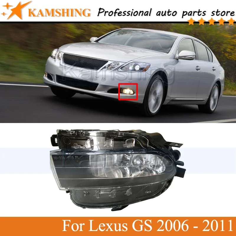 

CAPQX Front Bumper Foglight Fog light lamp For Lexus GS430 GS350 GS460 GS300 GS350 GS430 2005-2007 driving light Foglamp