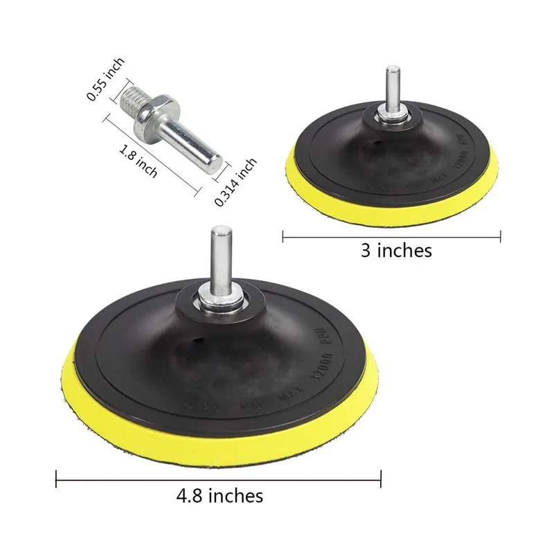 9Pcs 3Inch75MM Car Polishing Pads Kit Clean Sponge Waxing ing Pad M10 Thread Wool Ball Auto Backer Pad Car Repair Care car polishing pad,car polish pad,car polishing sponge,wool polishing pad,polishing sponge set,polishing wheel kit,wool polishing head