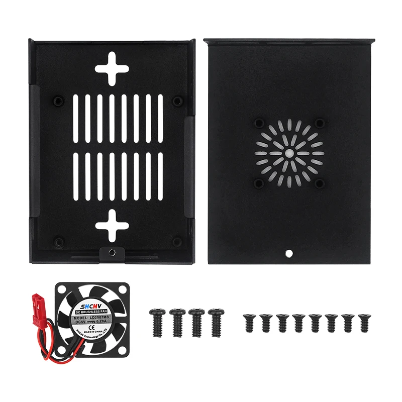 New / Old Orange Pi 3B Case Metal Shell with Fan Optional Antenna Aluminum Heati