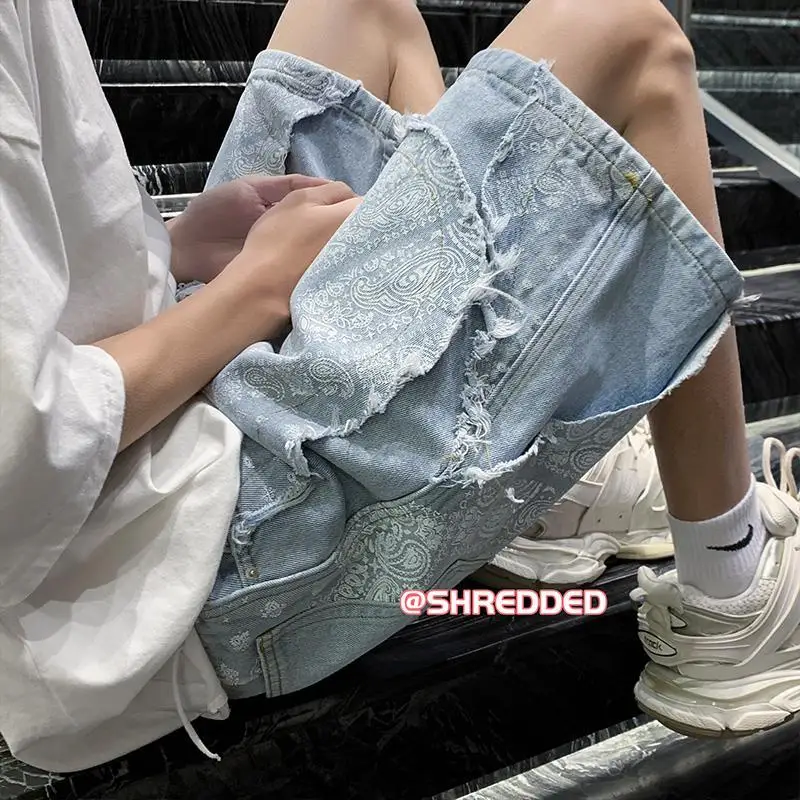 Denim Shorts Men Women Summer Jeans Shorts Cargo Shorts Fashion Streetwear Short Pants Male Pantalones Y2k Streetwear Clothing
