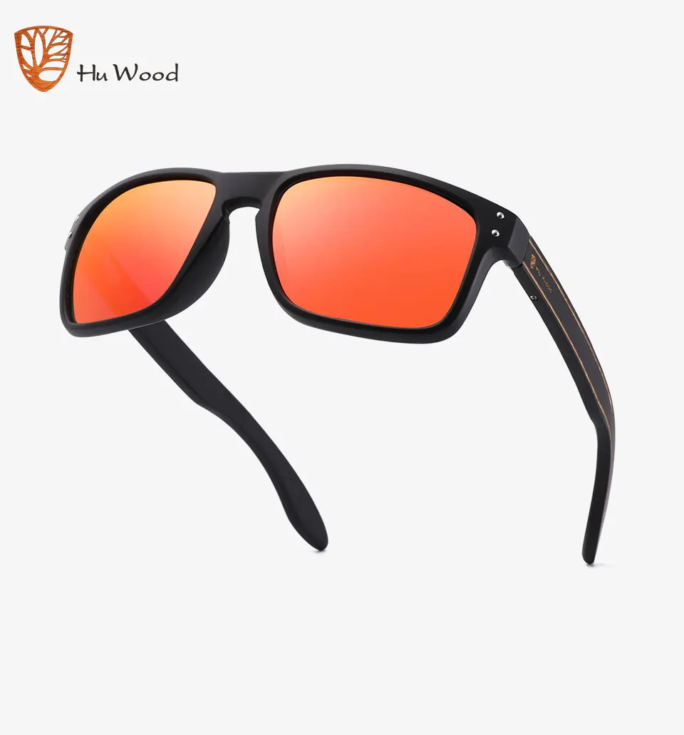 Hu Wood Brand Design Buchenholz Handgefertigte Sonnenbrille Herren Brillen Outdoor Fahren Sonnenbrille Verstärktes Scharnier Оhj – Detail 1