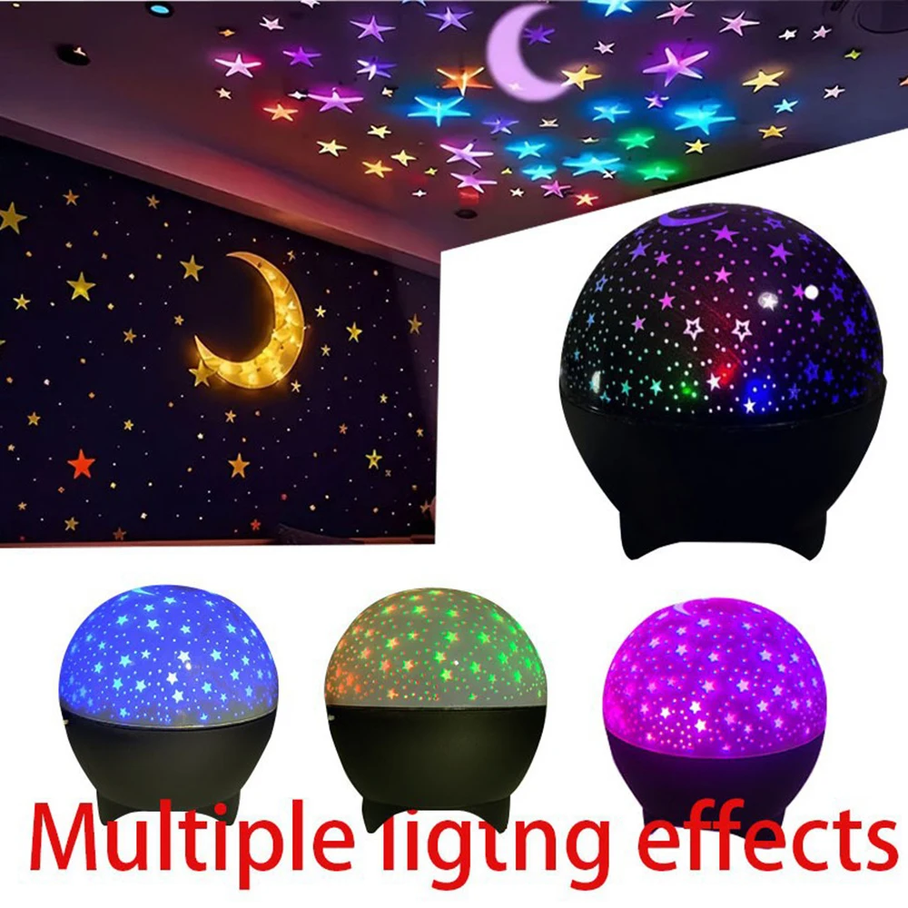 أضواء LED العارض السماء المرصعة بالنجوم ليلة كشاف ضوئي الطفل مصباح ديكور النجوم القمر غالاكسي العارض للأطفال غرفة نوم الديكور