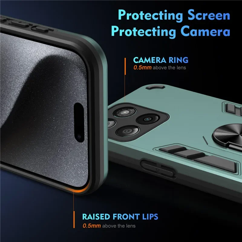 Ring Bracket Armor Shockproof Protective Phone Case