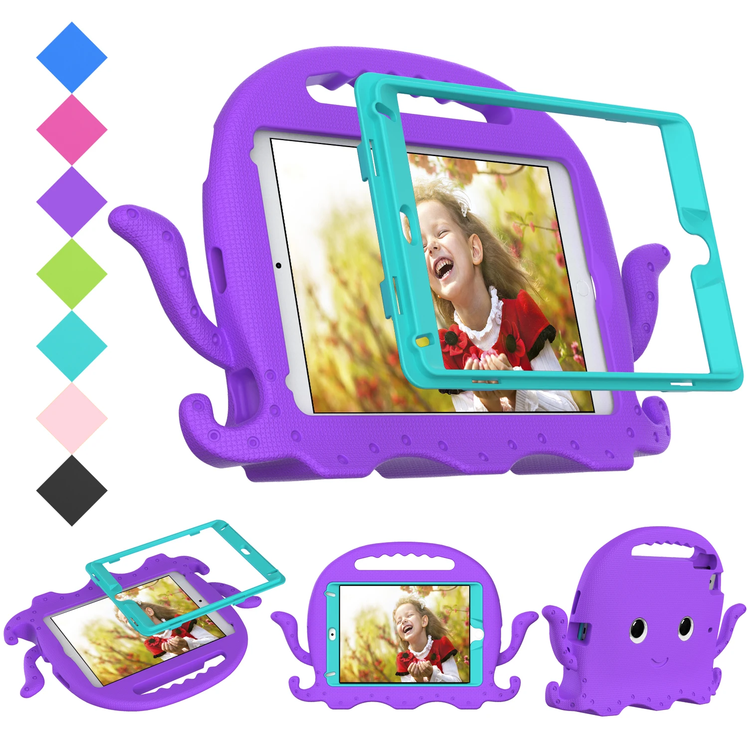 Octopuses EVA Kids Shockproof Tablet Cover