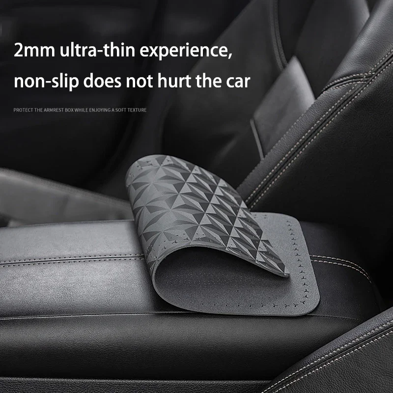 Car Armrest Cover car armrest cover car console pad Suede Car Central Armrest Pad Anti Slip Auto Center Console Arm Rest Mat Seat Box Cover for Hyundai IONIQ 5 6 7