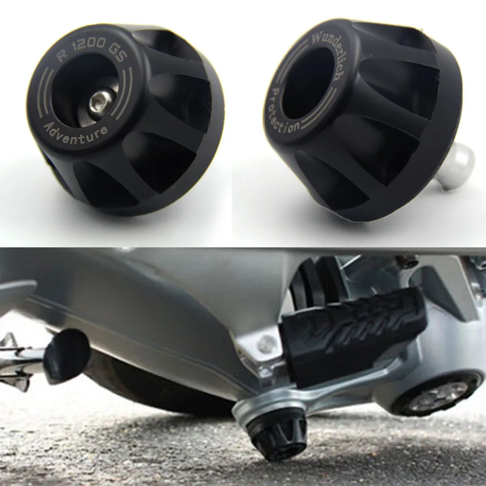 Protector Caídas Moto Adventure Pom Negro Protector Cardán Para BMW R1250  GS/Adventure - Slider Contra Caídas, Color Negro, Fácil Instalación  Protección Moto Offroad