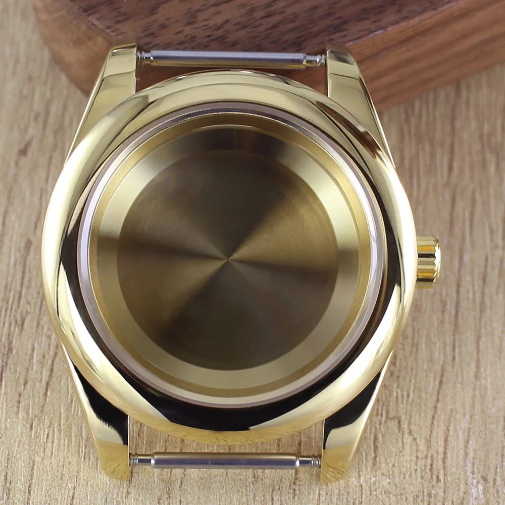 Fashion Round Edge Watch Case with Sapphire Glass - Waterproof, 36mm/39mm, 28.5mm Dial Compatibility