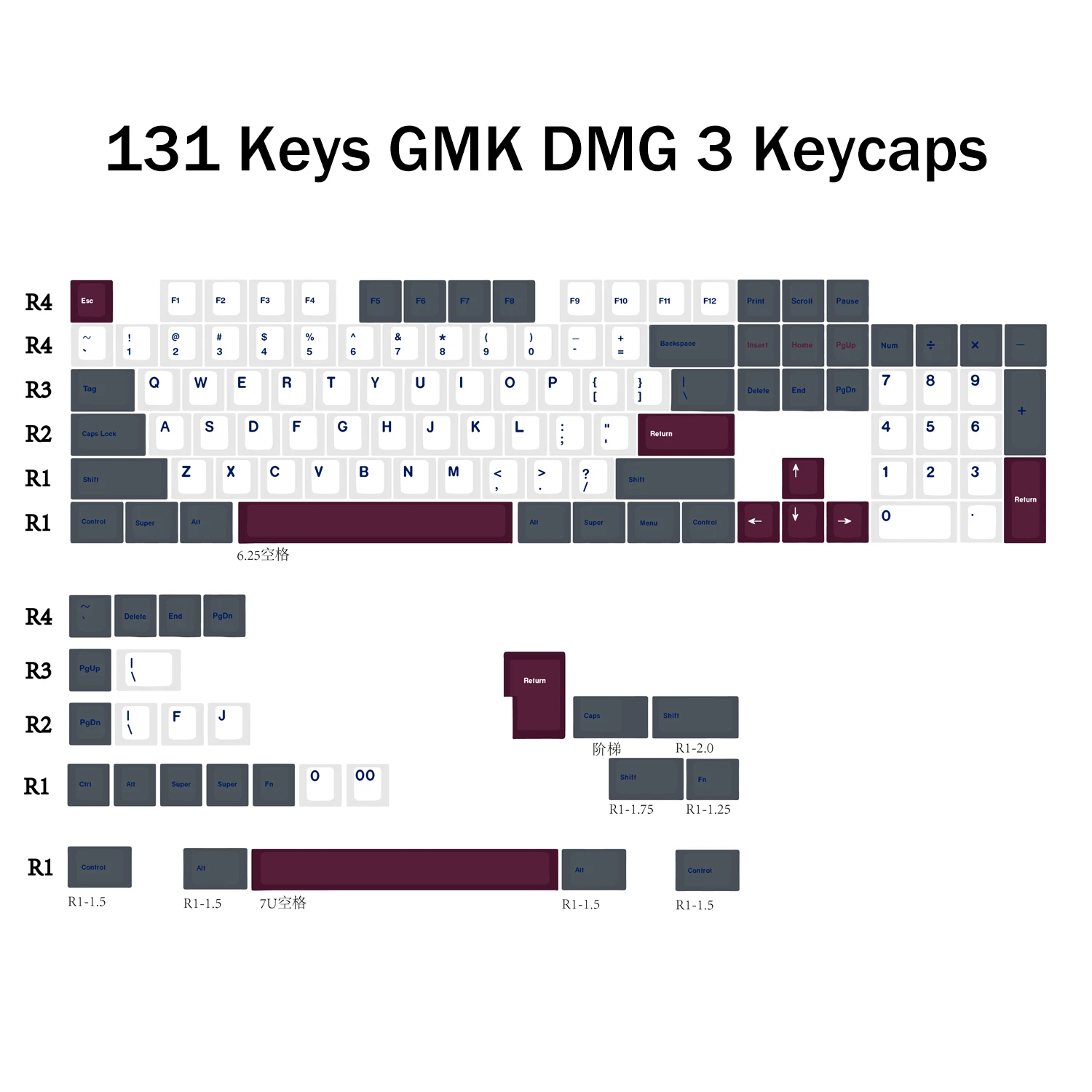 gmk dmg 細かい 3 base + novs + macro