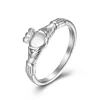 Stainless Steel Irish Claddagh Ring Heart Crown Wedding Promise Band for Women Men Size 5-9 1