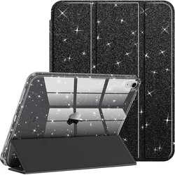 Luminous Glittering Shell Smart Cover with Pencil Holder - Pro 11 2018 - 2022 (Black)