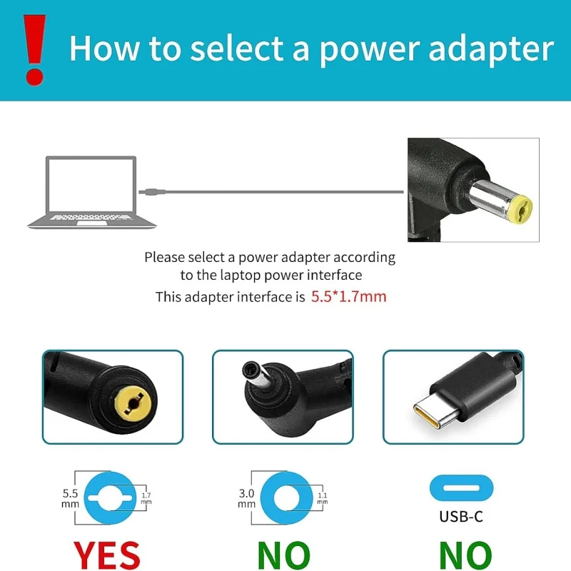 Caricabatterie Universale Per Laptop 19V 3.42A , Adattatore - Foto 4