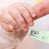 96GC Baby Scissors Easy Grip Clippers Stainless Steel Cutter Infant Care Manicure Scissors Trimmer
