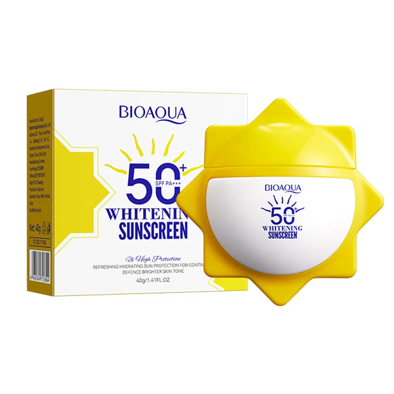 BIOAQUA Sunscreen SPF 50+ For Face Body Neck UV Protection Moisturizing Brightening