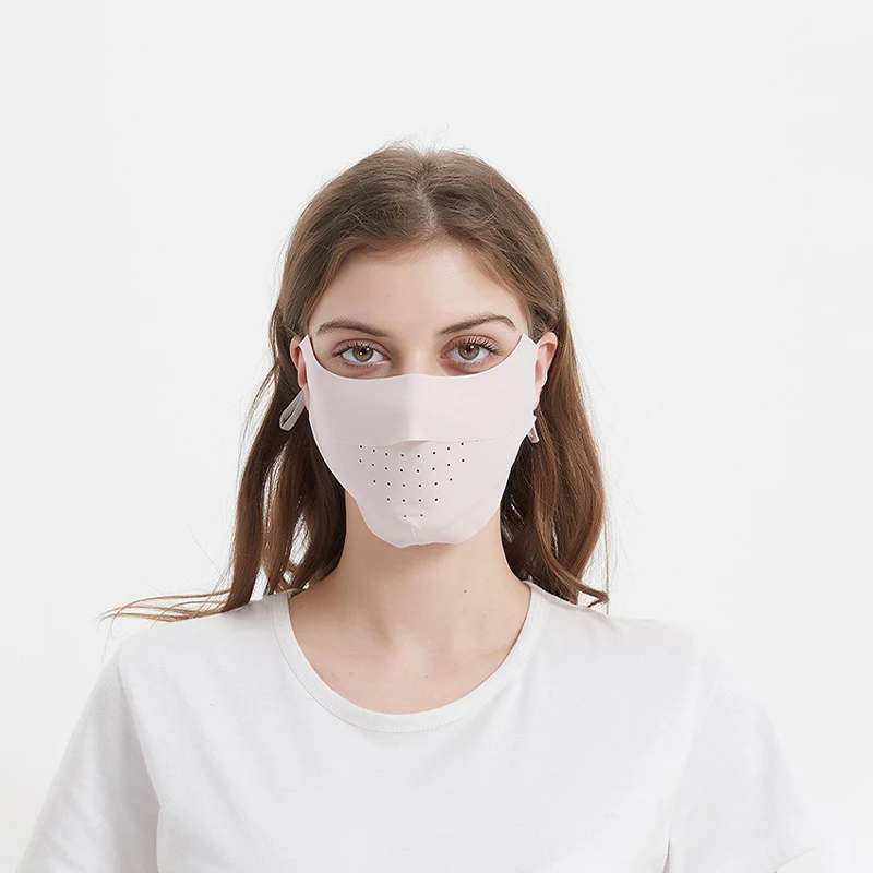 Masque facial de protection solaire anti-UV unisexe, bandana respirant réglable pour le cyclisme, la chasse et la course à pied, écharpe de sport