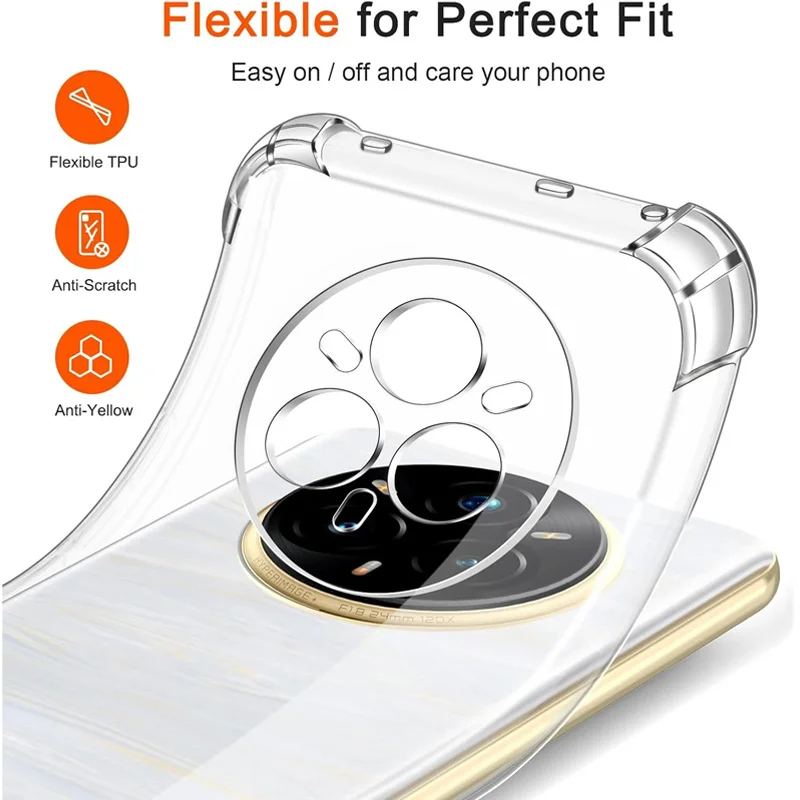 Clear Crystal TPU Shockproof Airbag Phone Cover