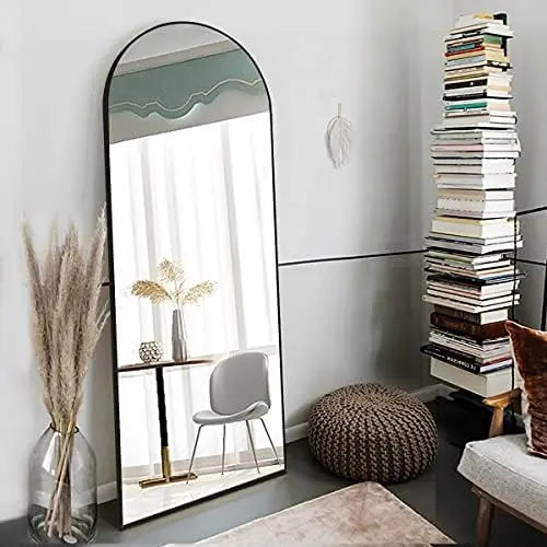 

Floor Mirror, Full Length Mirror Standing Hanging or Leaning Against , Arched-Top Mirror, Body Mirror for Floor & in Bedroo