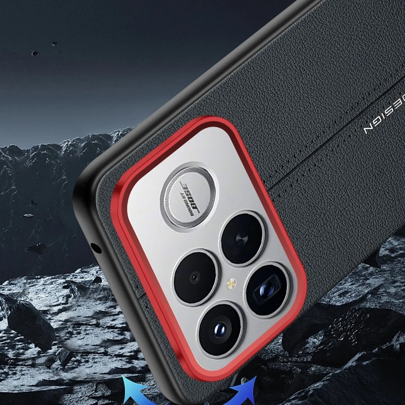 Luxury PU Leather Shockproof Phone Case - ELVEV Anti-fall Bumper Cover