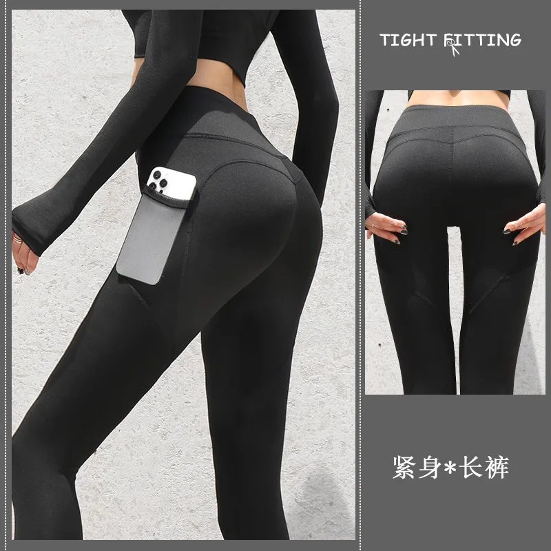 Women Leggings With Pockets Yoga Pants Gym Leggings Sport Women Fitness High Waist Female Legging Tummy Control Running Training Sports & Entertainment
