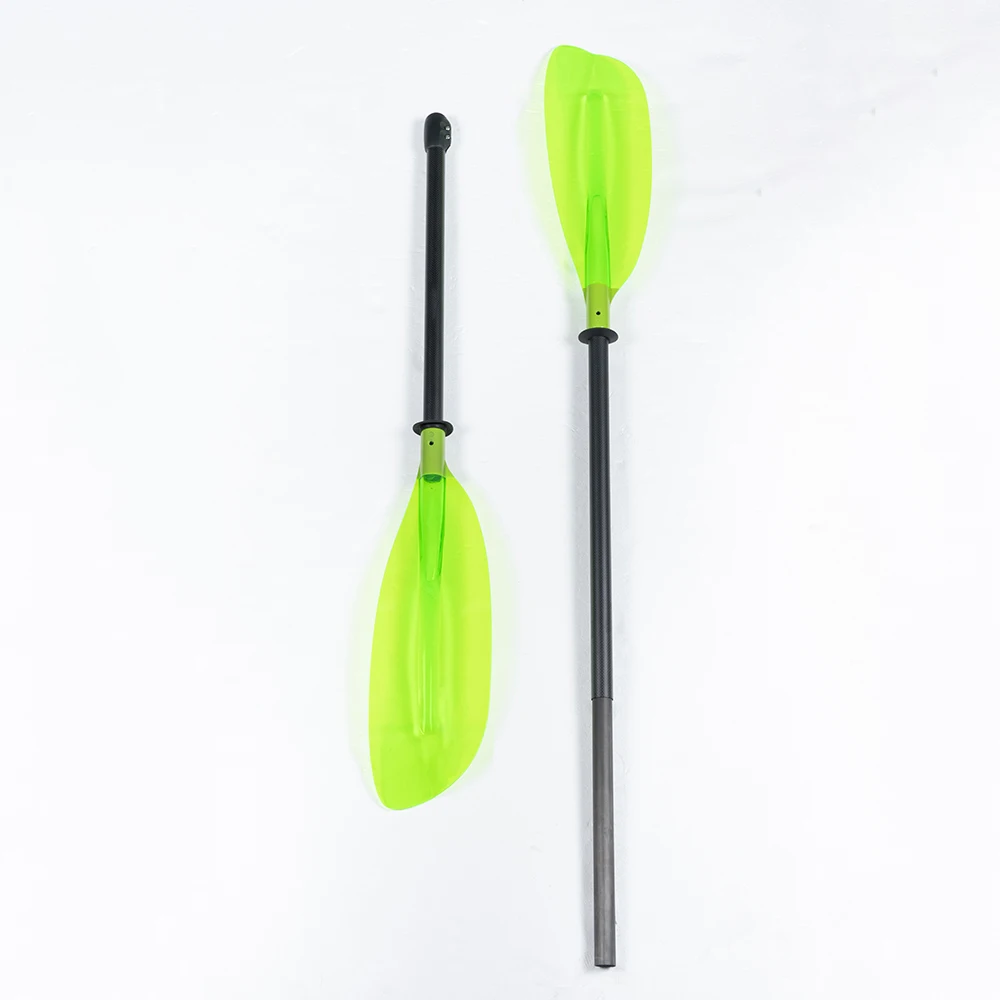 Transparent green Color Blade Kayak Paddle Surf Finberglass Shaft Oar for Canoe 2-Section Pad Inflatable Stand Up Paddle 6