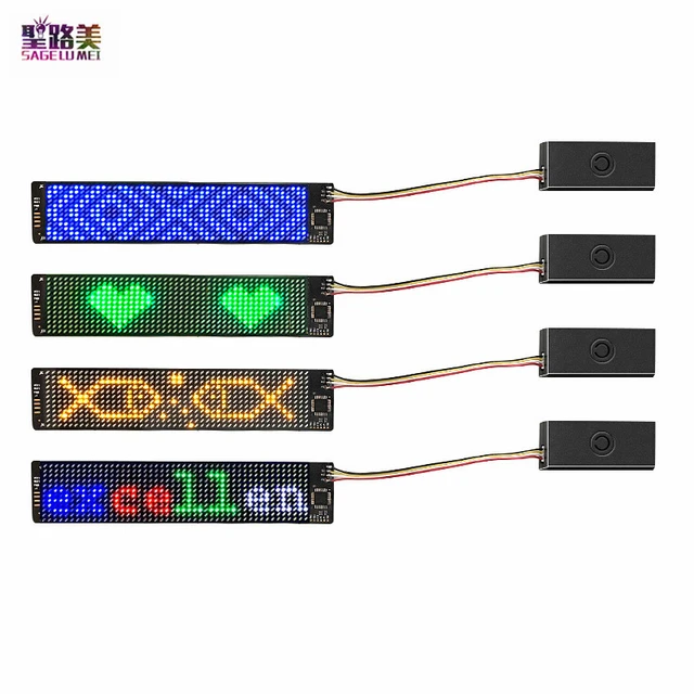 Bluetooth Led Pixel Matrix Screen For Diy Apparel & Glow Party