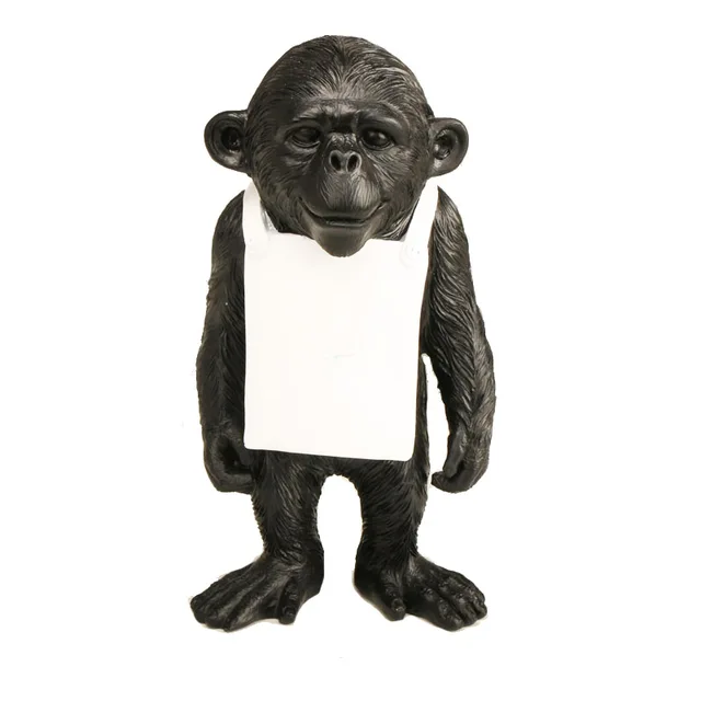 Banksy singe gorille résine Statue Sculpture rue Art artisanat bureau Figurines pour intérieur décoration de la maison accessoires 4