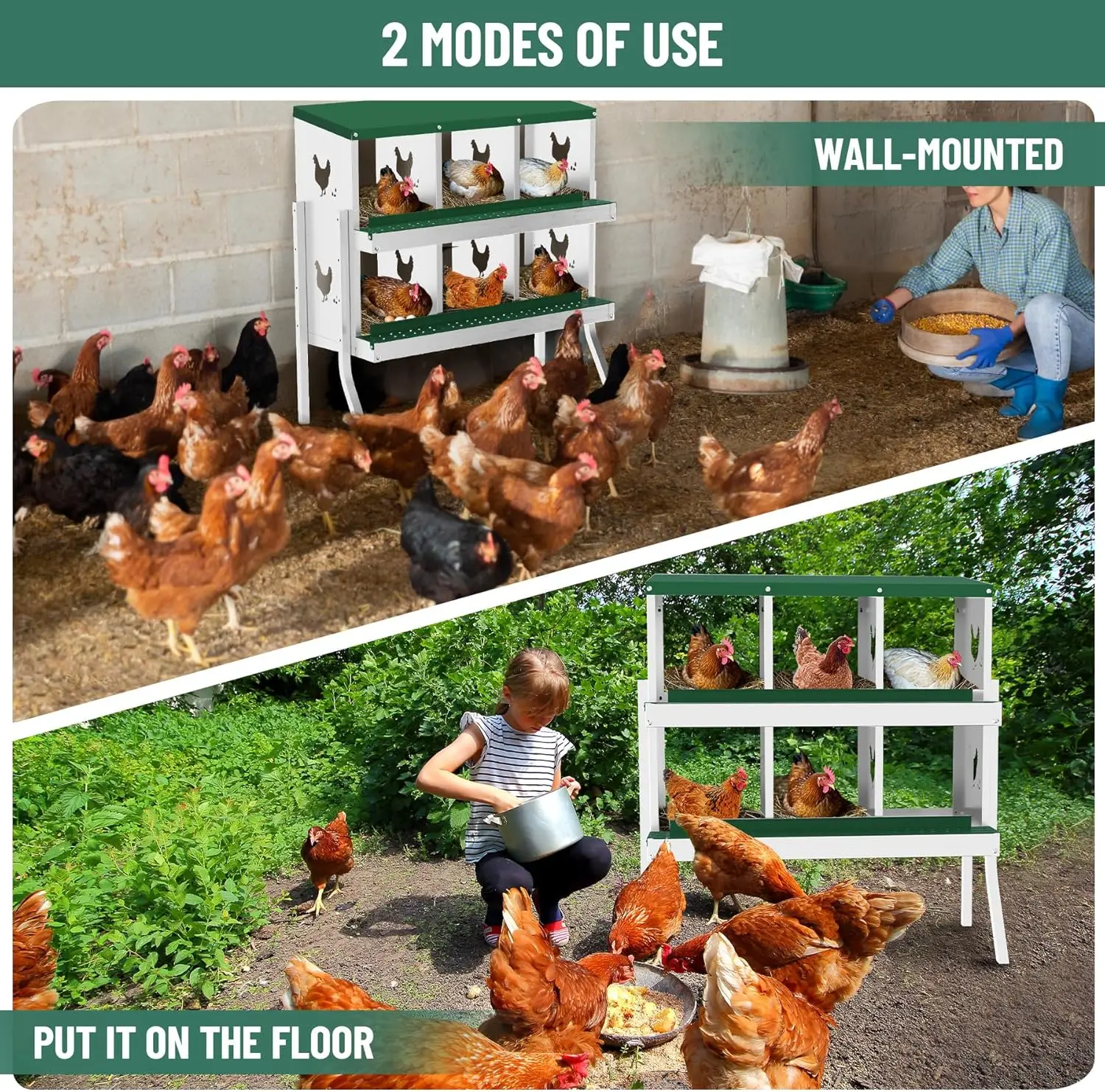 Chicken Nesting Box with Legs 5