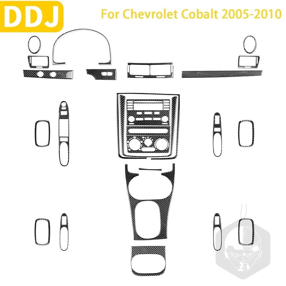 

For Chevrolet Cobalt 2005-2010 Accessories Carbon Fiber Car Interior Door Control Gear Air Outlet Handle Trim Sticker