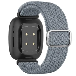 Elastic Braided Loop Band - Adjustable Bracelet Strap - Versa Lite (Blue Gray)
