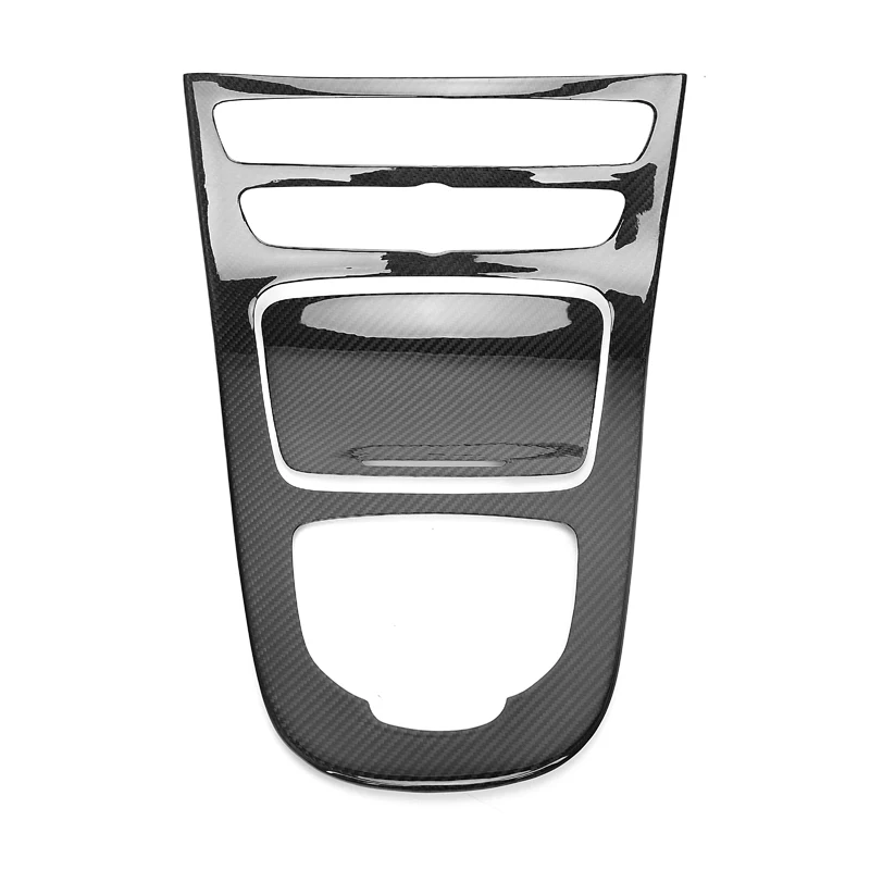

2PCS Interior Trim Cover For Mercedes-Benzs E Class W213 Dry Carbon Fiber Dashboard Trim Console Cover Stick on Interiors