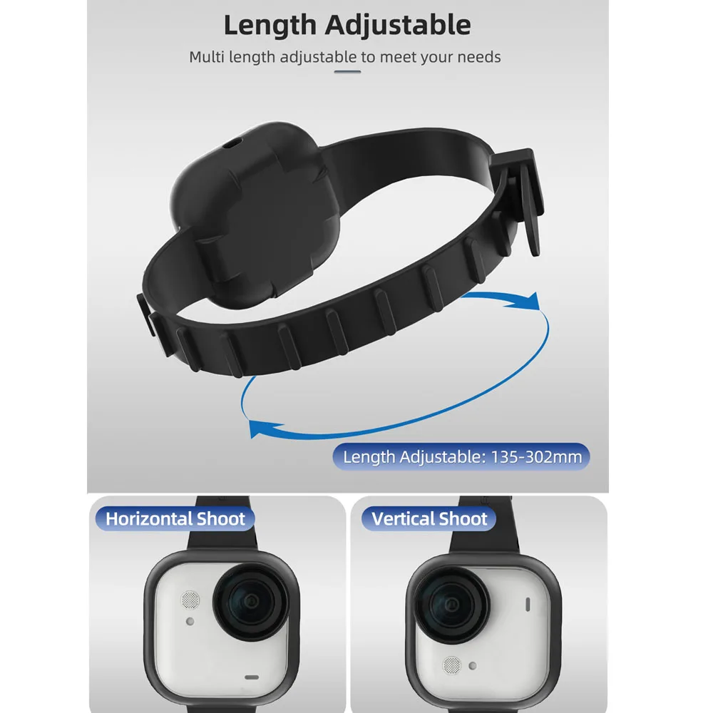 Sunnylife 핸드 손목 밴드 스트랩 Insta360 GO 울트라 카메라 마운트 조절 가능한 손목 밴드 실리콘 커버 스트랩 카메라 액세서리