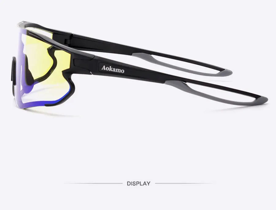 Bergsteigen Radfahren Farbwechsel Brille Professionelle Laufen Marathon Fahrrad Berg Outdoor Sport Winddichte Schutzbrille – Detail 6
