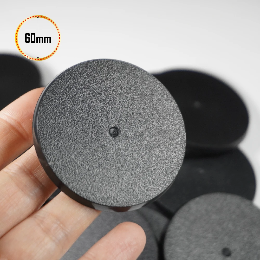 Wargame 60mm Plastic Round Bases
