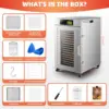 Food Dehydrator 18 Trays, 1500W Large Capacity 34.42ft² Food Dryer Machine for Jerky, Meat, Fruit, Herbs, Full Stainless Steel 6